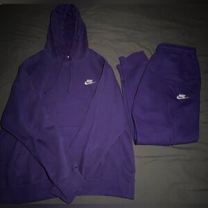 Nike Purple Sweatshirt and Sweatpants